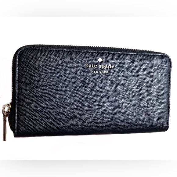 Kate Spade Tinsel Glitter Fabric Black Satchel Crossbody Purse & Wallet *As Is - Picture 5 of 16